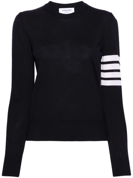 Thom Browne 4-bar Stripe Wool Jumper - Blue 