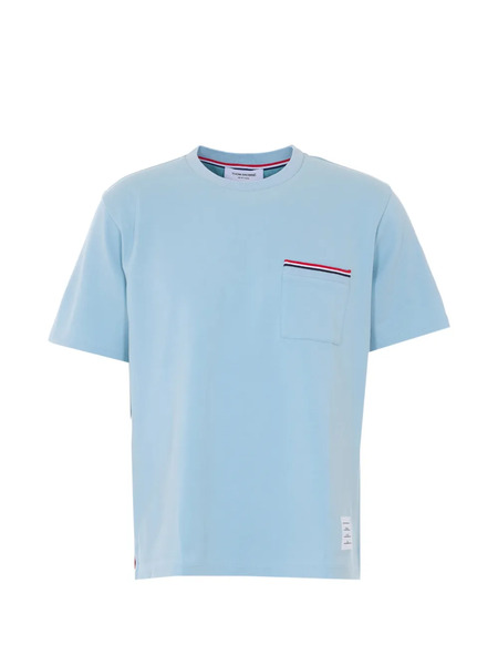  Thom Browne Chest-pocket Crew-neck T-shirt - Blue 