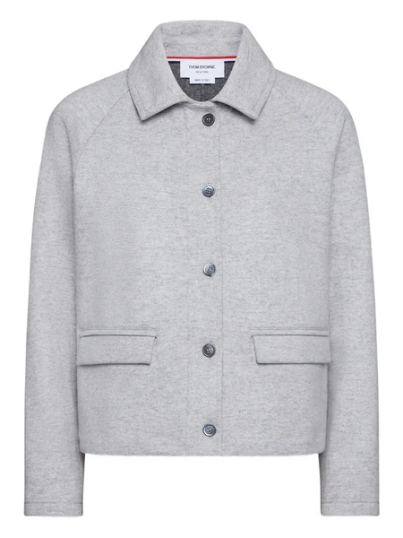  Thom Browne Double-face Jacquard Jacket - Grey 
