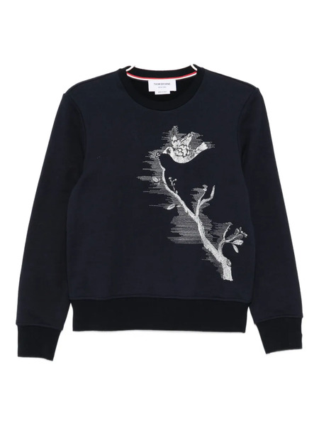  Thom Browne Embroidered Sweatshirt - Blue 