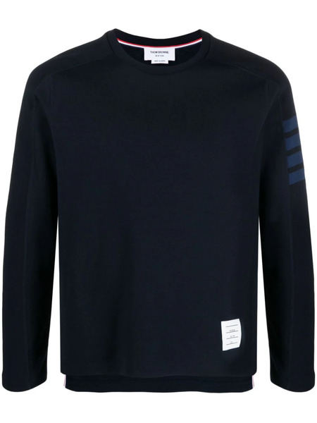  Thom Browne Engineered 4-bar Cotton Sweatshirt - Blue 