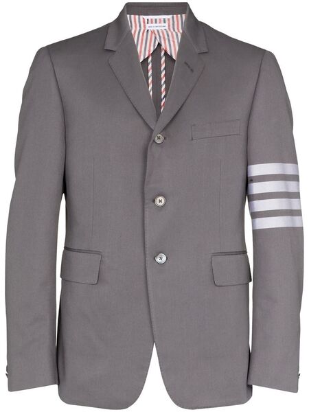 Thom Browne Engineered 4-bar Single-breasted Blazer - Grey 