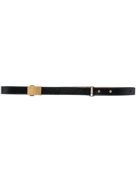  Thom Browne Engraved Logo Belt - Black 