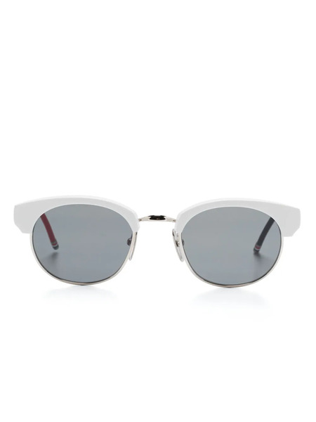  Thom Browne Eyewear Clubmaster-frame Sunglasses - Black 