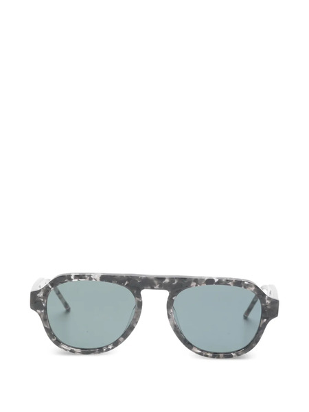  Thom Browne Eyewear Patterned Sunglasses - Grey 