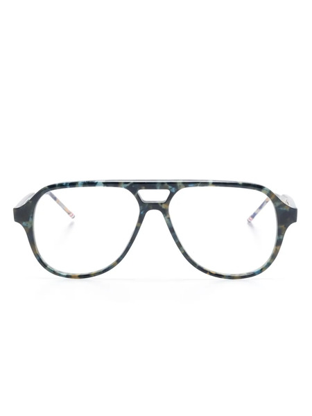  Thom Browne Eyewear Pilot-frame Glasses - Blue 