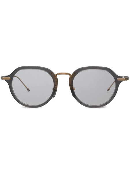  Thom Browne Eyewear Round-frame Glasses - Grey 