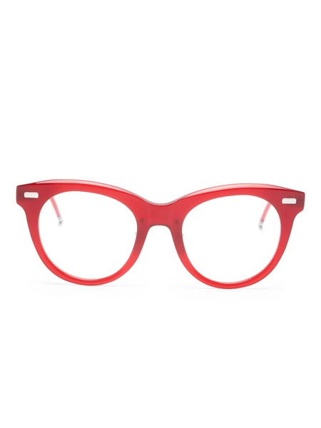  Thom Browne Eyewear Round-frame Glasses - Red 
