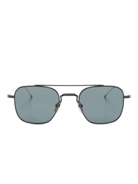  Thom Browne Eyewear Square-frame Tinted Sunglasses - Black 