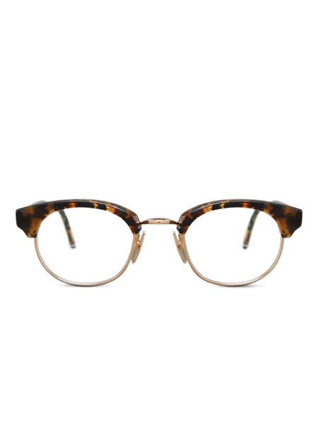  Thom Browne Eyewear Tortoiseshell Round-frame Glasses 