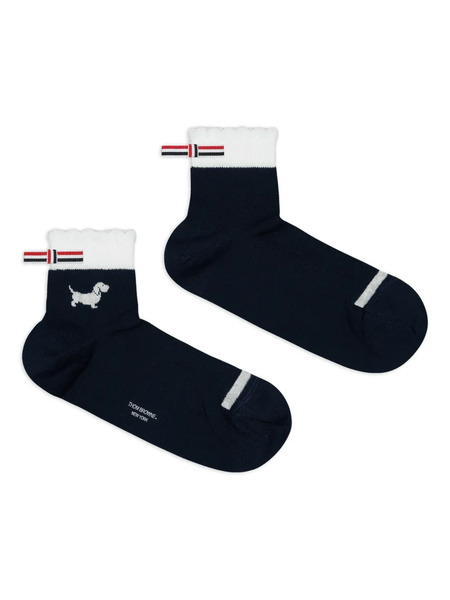  Thom Browne Hector-intarsia Socks - Blue 