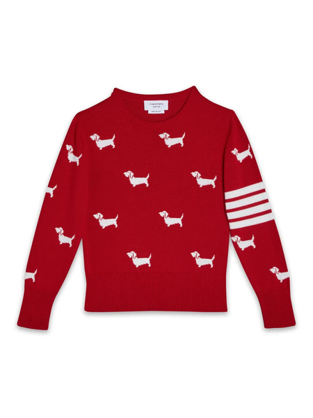  Thom Browne Kids Hector Pullover - Red 