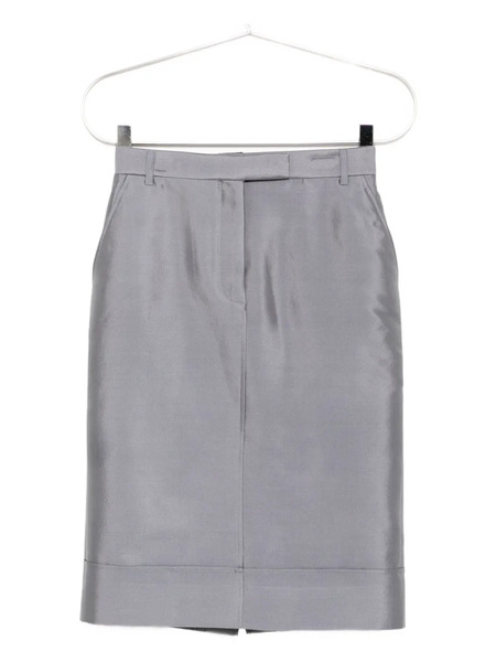  Thom Browne Knee Length Beltloop Sack Skirt - Grey 