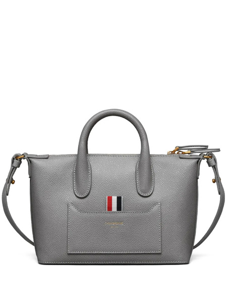  Thom Browne Leather Tote Bag - Grey 