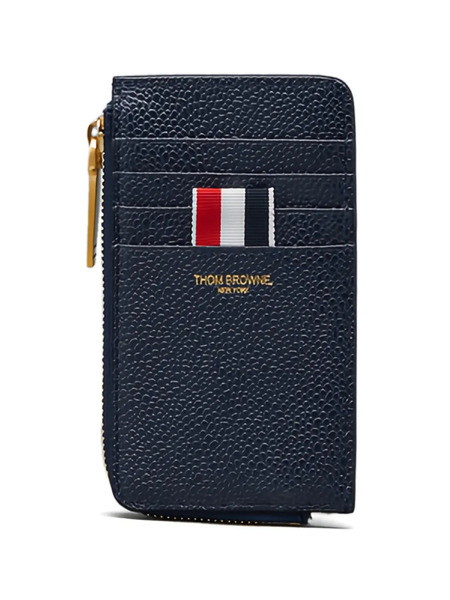  Thom Browne Logo-detail Card Holder - Blue 