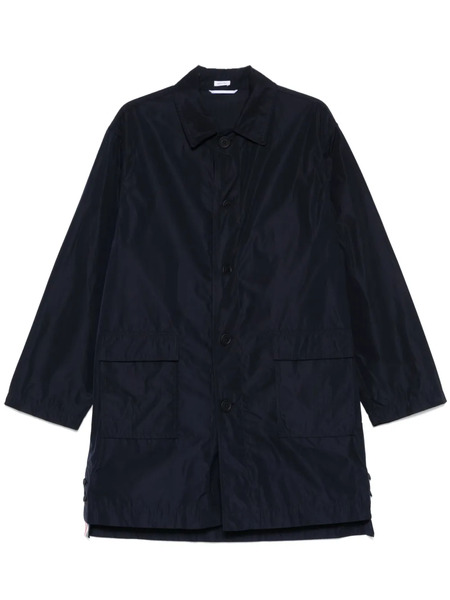 Thom Browne Logo-print Parka - Blue 