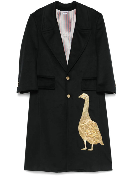  Thom Browne Low Break Coat - Blue 
