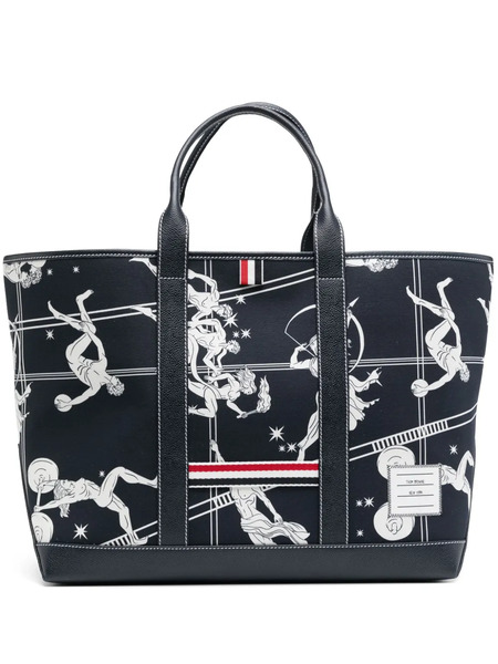  Thom Browne Medium Tool Tote Bag - Blue 