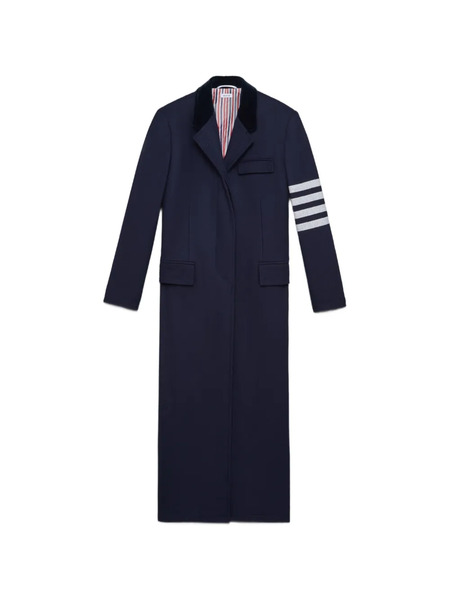  Thom Browne Melton Coat - Blue 