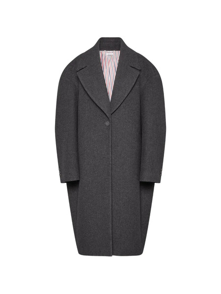  Thom Browne Melton Cocoon Coat - Grey 
