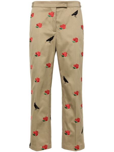  Thom Browne Mid-rise Tailored Twill Trousers - Neutrals 