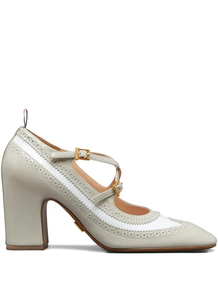  Thom Browne 75mm Criss-cross Pumps - Neutrals 