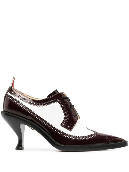  Thom Browne 90mm Sculpted-heel Brogues - Red 