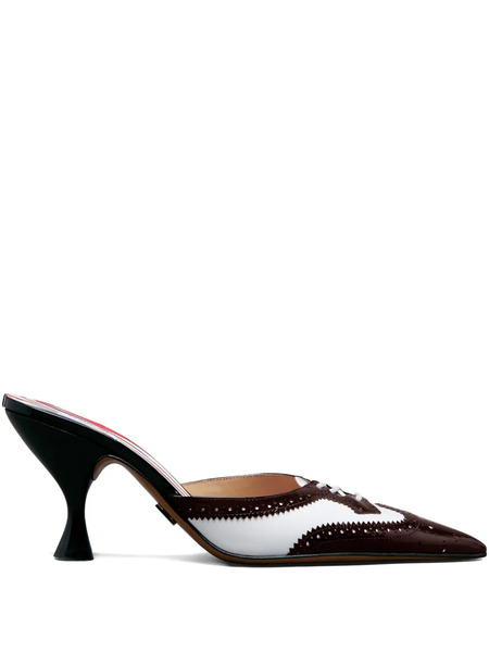  Thom Browne 75mm Shiny Heeled Mules 
