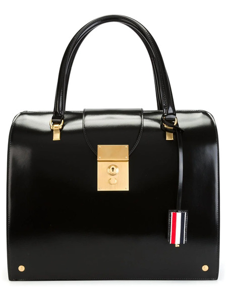  Thom Browne Mrs. Thom Leather Bag - Black 
