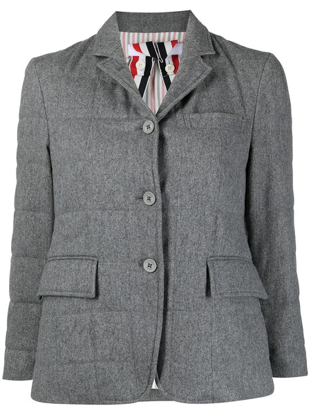  Thom Browne Padded Classic Sport Coat - Grey 