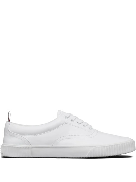  Thom Browne Panelled Grosgrain Loop Sneakers - White 