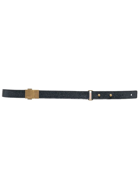  Thom Browne Pebbled-leather Belt - Blue 