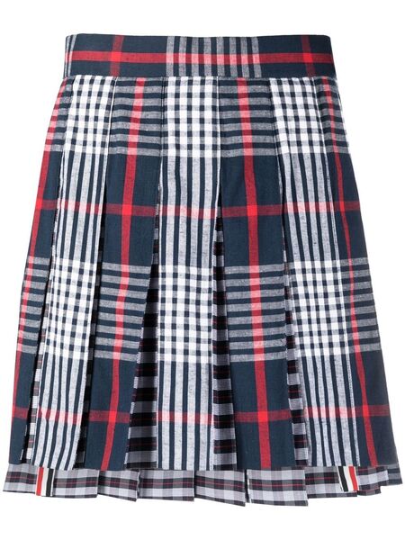  Thom Browne Pleated Asymmetrical Skirt - Multicolour 