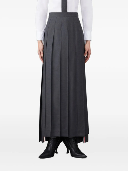 Thom Browne Pleated Maxi Skirt - Grey 