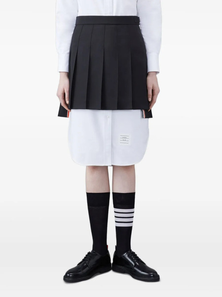  Thom Browne Pleated Mini Skirt - Black 