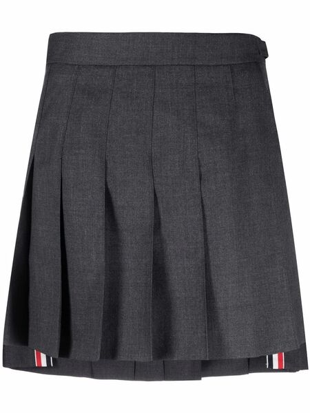  Thom Browne Pleated Mini Skirt - Grey 