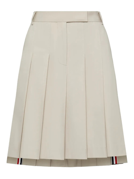  Thom Browne Pleated Mini Skirt - Neutrals 
