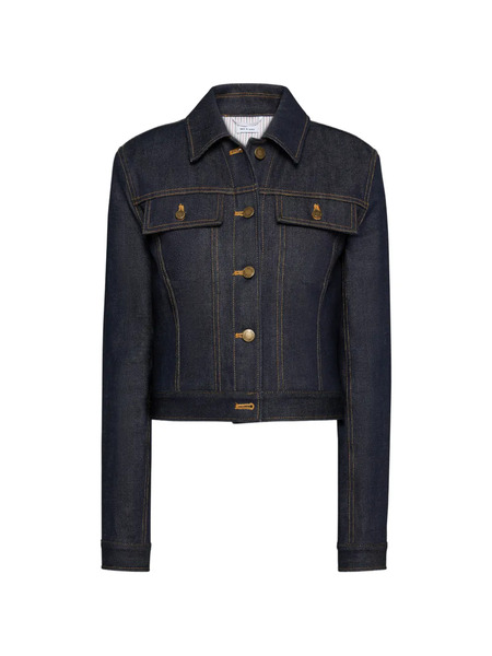  Thom Browne Pointed-collar Denim Jacket - Blue 