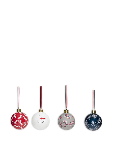  Thom Browne Printed Ornament - White 