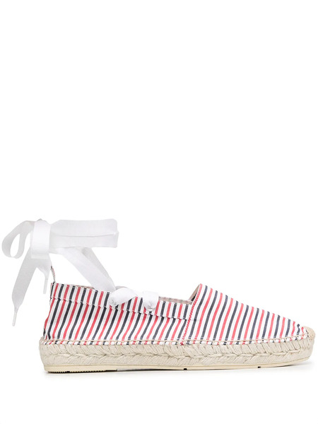  Thom Browne Removable Ankle Tie Espadrilles - Red 