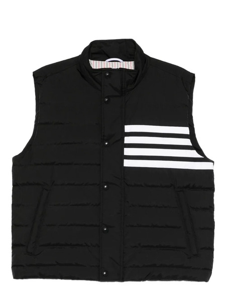  Thom Browne Ripstop Down-filled 4-bar Gilet - Black 