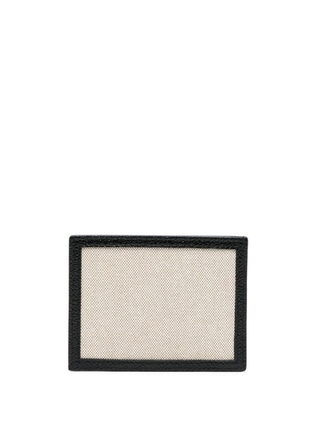 Thom Browne Rwb-stripe Canvas Cardholder - Black 