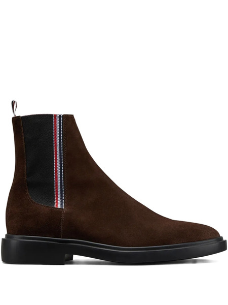  Thom Browne Rwb-stripe Suede Boots 