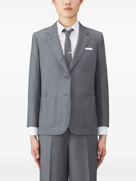  Thom Browne Sack Sport Wool Blazer - Grey 