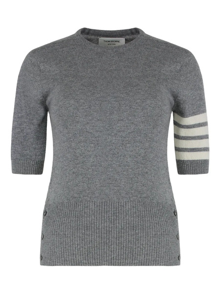  Thom Browne Short-sleeve Sweater - Grey 