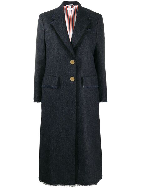  Thom Browne Single-breasted Coat - Blue 