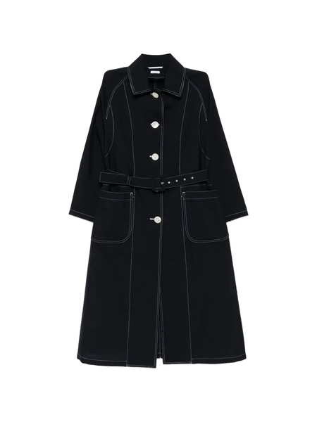  Thom Browne Single-breasted Patch-pocket Coat - Blue 