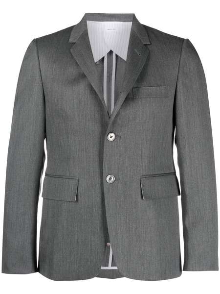  Thom Browne Single-breasted Wool Blazer - Grey 