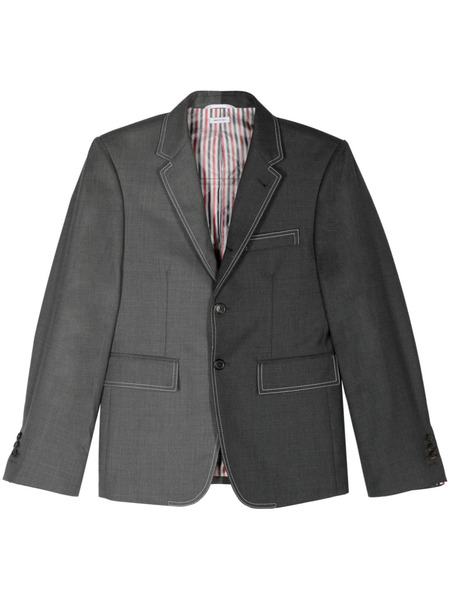 Thom Browne Single-breasted Wool Blazer - Grey 