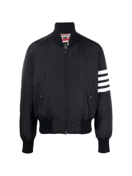  Thom Browne Stripe Bomber Jacket - Blue 